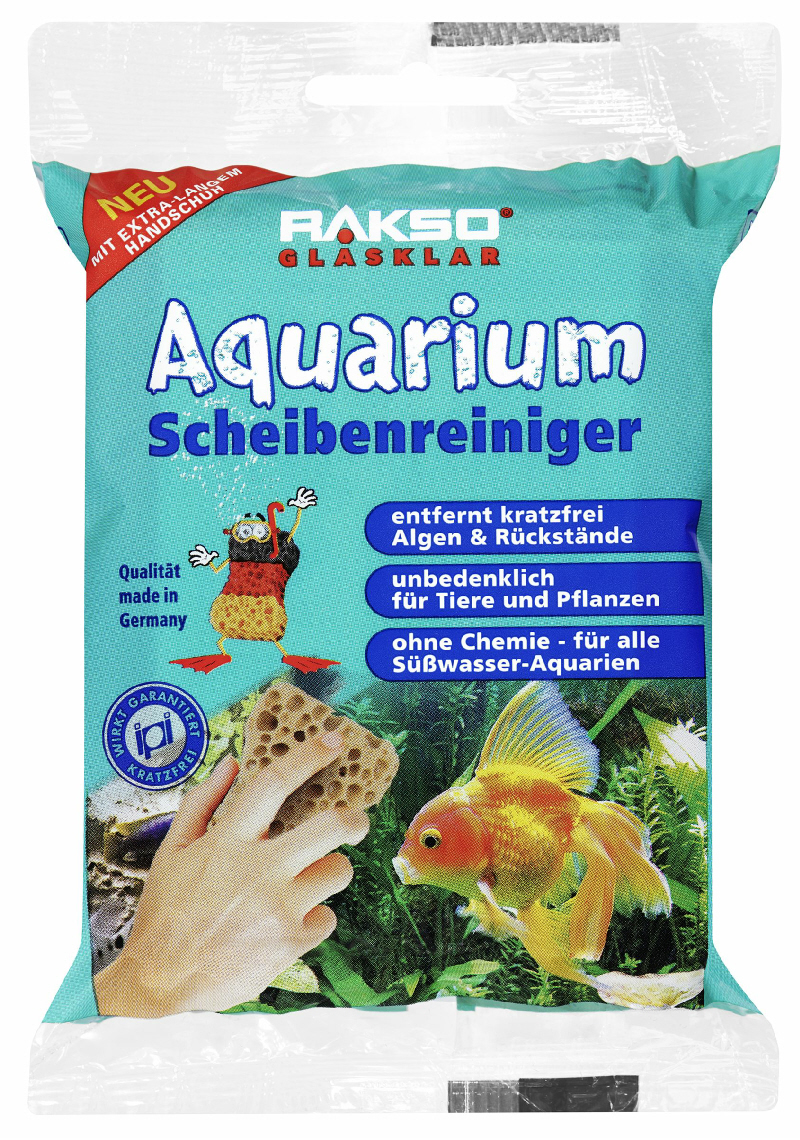 RAKSO GLASKLAR AQUARIUM ScheibenReiniger 2 Stueck